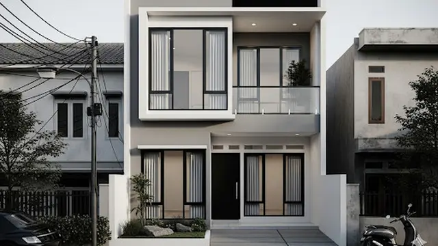 Rumah 5x10 Bergaya Modern Minimalis 2 Lantai