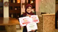 Nihayatul Lu’lu’in Nihlah, mahasiswi UIN Sunan Kalijaga meraih dua prestasi internasional di Malaysia