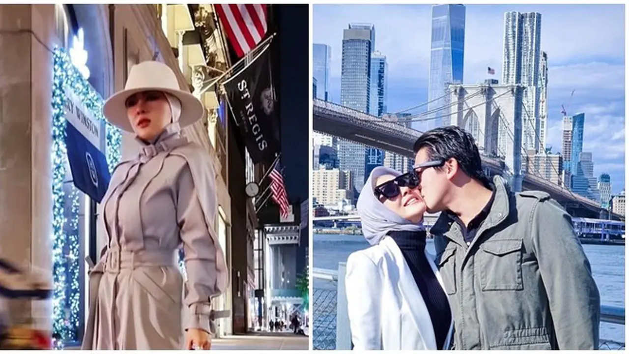 8 Potret Liburan Syahrini di New York, Pamer Kemesraan Bareng Reino Barack