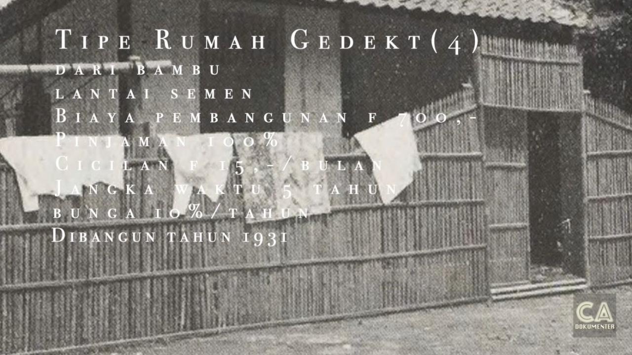 Rumah Gedekt 4 Sudah Memakai Lantai Semen