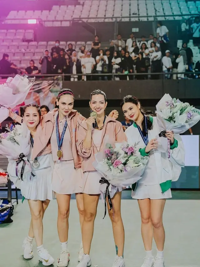 Luna Maya dan Nia Ramadhani Menang Lagi-Lagi Tenis