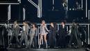 <p>Ini menandai tur pertama Swift sejak Reputation Stadium Tour pada 2018, karena Lover Fest 2020 miliknya dibatalkan bahkan sebelum dimulai karena pandemi COVID-19. (AP Photo/Ashley Landis)</p>