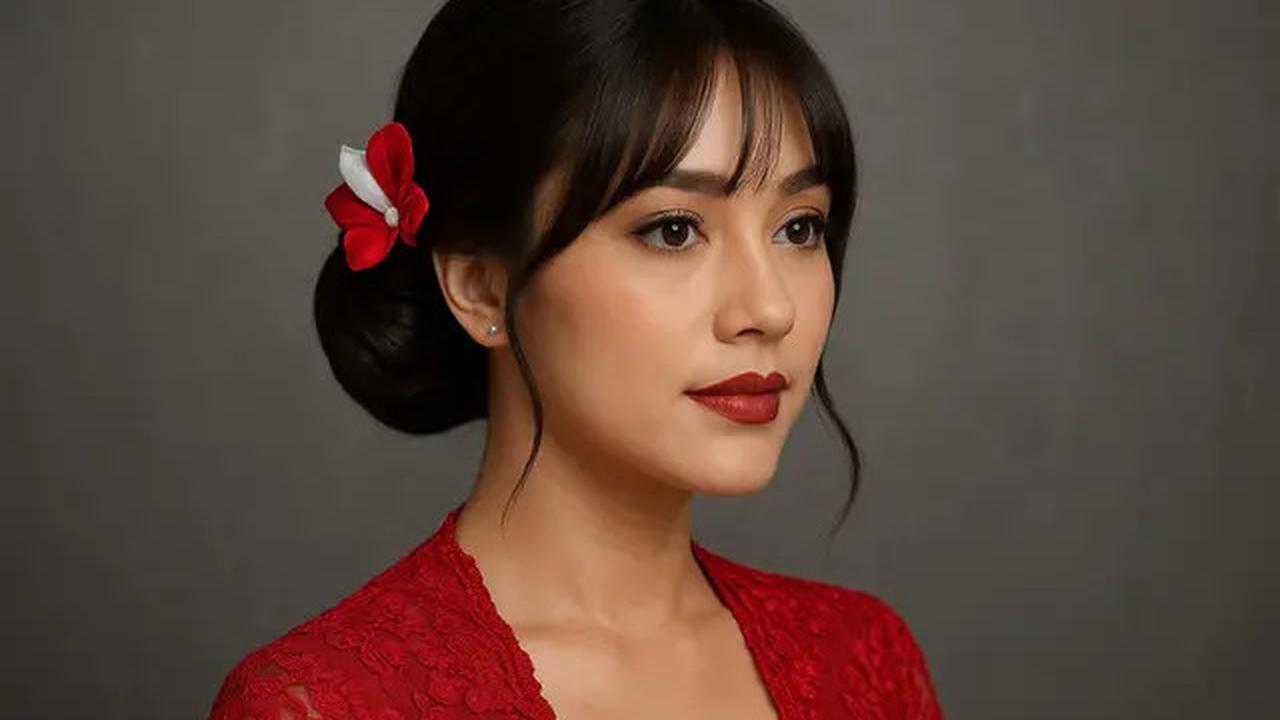 7 Model Sanggul Modern dengan Poni untuk HUT RI ke-80, Anggun dan Kekinian