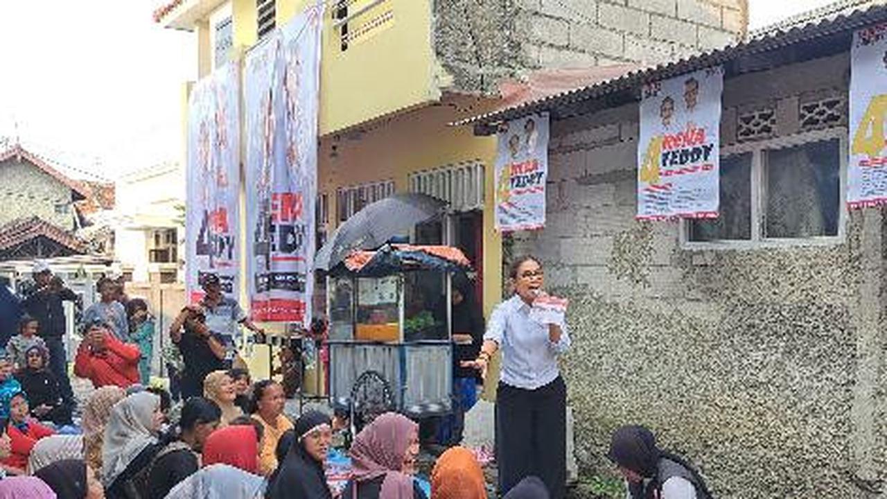 Calon Wali Kota Bogor Rena Da Frina saat melakukan aktivitas Kampanye. (Istimewa)