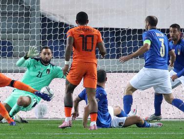 FOTO: Belanda Tahan Imbang Italia di UEFA Nations League