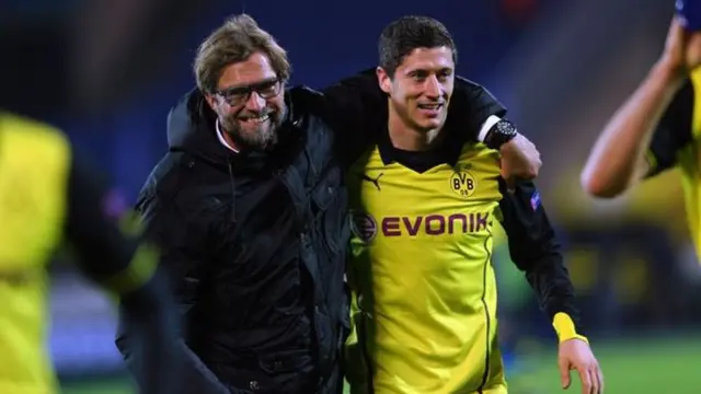 Jurgen Klopp dan Robert Lewandowski (Mirror)