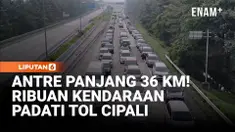 Kemacetan panjang terjadi di ruas Tol Cipali, tepatnya di wilayah Kabupaten Cirebon, Jawa Barat, Jumat pagi. Ribuan kendaraan dari arah Jawa menuju Jakarta terjebak antrean hingga puluhan kilometer, dengan laju kendaraan hanya berkisar 10 hingga 30 k...