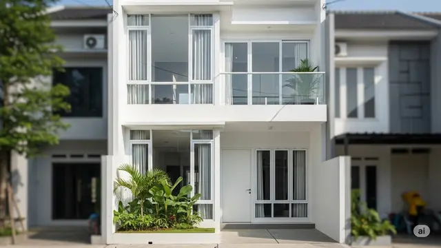 Rumah 4x6 dengan Jendela Besar