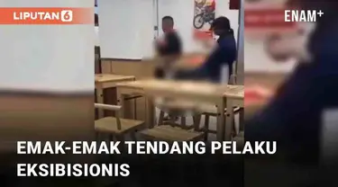 Aksi eksibisionis atau pamer alat kelamin kerap kali buat resah. Pelaku tak kenal tempat dan waktu saat beraksi. Namun pelaku eksibisionis berikut tampaknya salah memilih target. Pelaku seorang pria beraksi di sebuah restoran hingga memicu amarah ema...