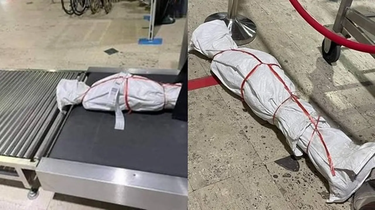 Paket Dibungkus Bak Pocong Ini Bikin Heboh, Isinya Tak Terduga