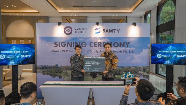 Vasanta Group berkolaborasi dengan Samty Asia Investments Pte. Ltd mengembangkan apartemen The Peninsula. (Dok Vasanta)