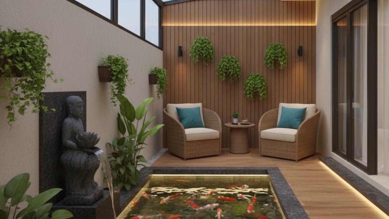 7 Inspirasi Halaman Belakang Rumah untuk Pelihara Ikan Mas Koki, Minimalis dan Estetik