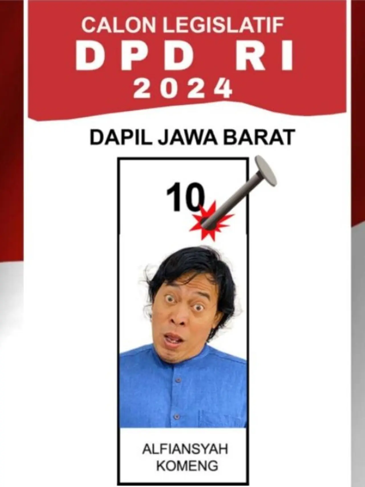 Profil Komeng, Komedian yang Viral Gara-Gara Foto Kocak di Surat Suara ...