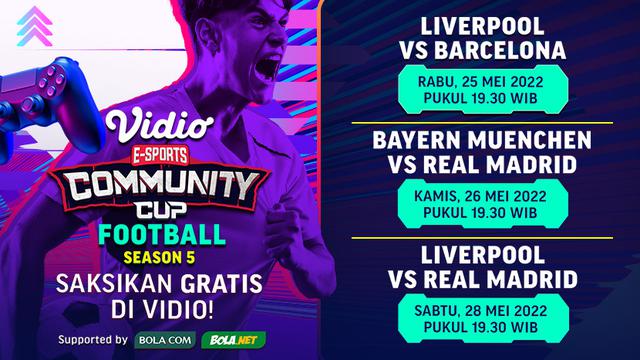 Jangan Ketinggalan, Live Streaming Vidio Community Cup Football Pekan Ini