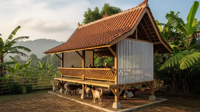 Trik Bikin Kandang Kambing Minimalis di Lahan Sempit