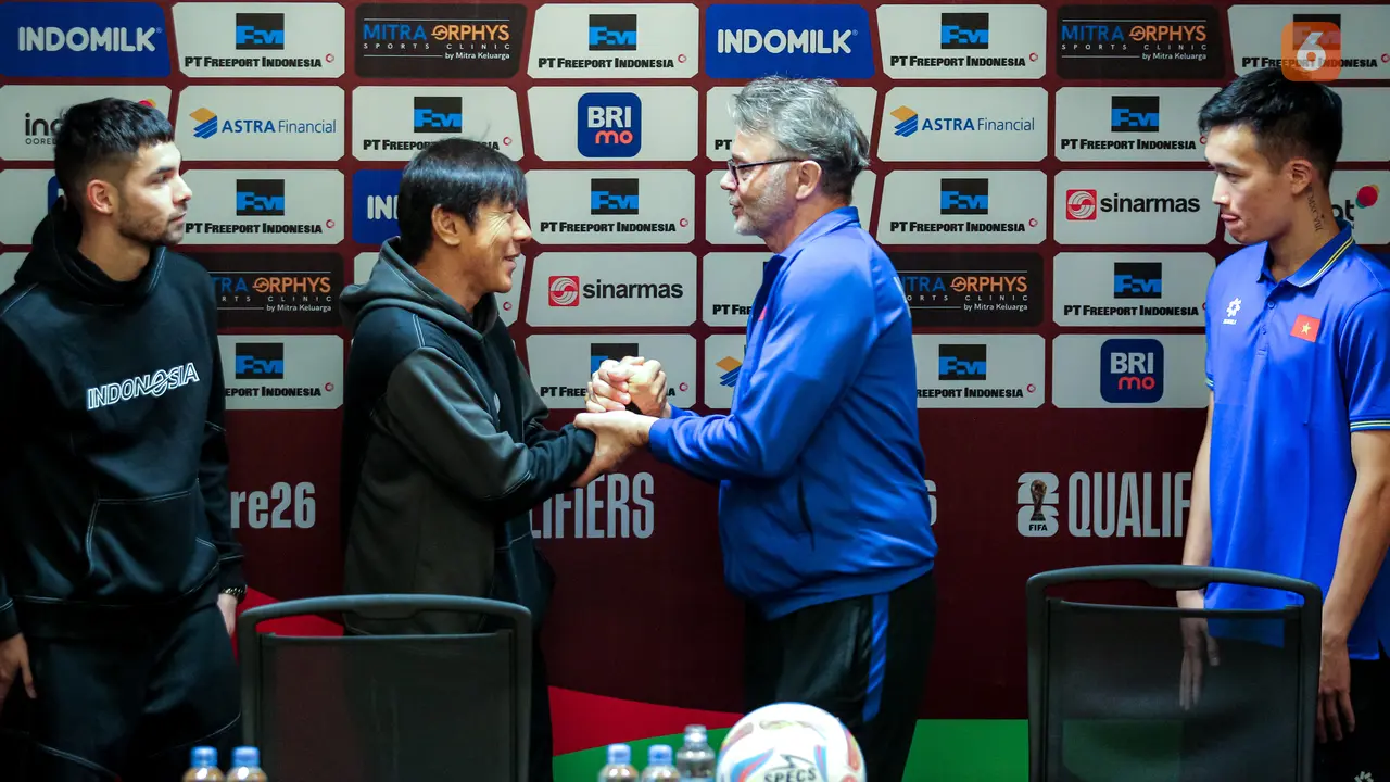 Konferensi Pers Jelang Laga Kualifikasi Piala Dunia 2026 antara Timnas Indonesia Vs Vietnam