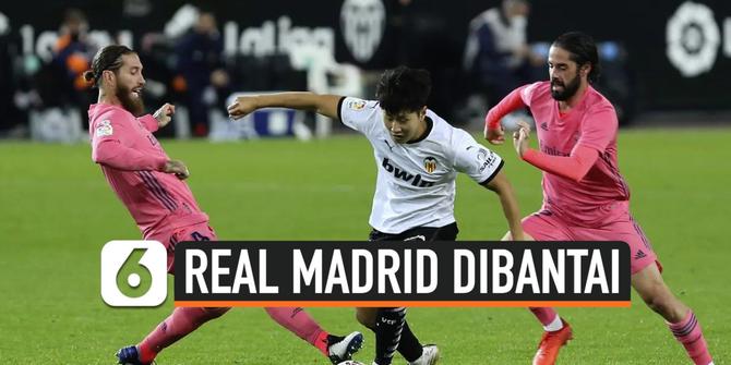 VIDEO: Real Madrid Dibantai Valencia, Kebobolan 4 Gol