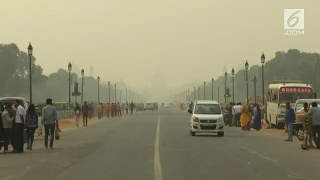 Polusi udara di New Delhi telah masuk ke kategori berbahaya. Hal ini berdampak pada kondisi kesehatan warganya yang buruk.