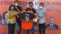 Raffi Ahmad dan Hamka Hamzah Jajal Olahraga Baru Teqball (Ist)