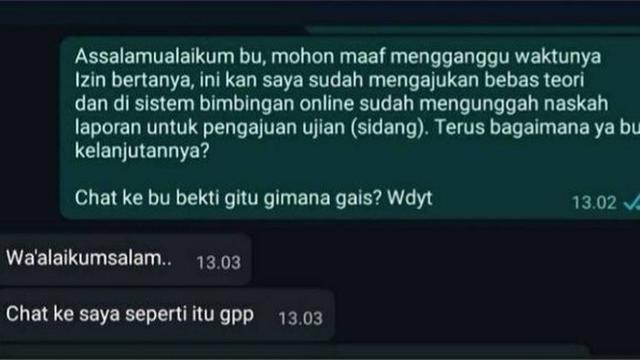 6 Chat Murid ke Ibu Guru Dikira Teman Sekelas Ini Bikin Tepuk Jidat