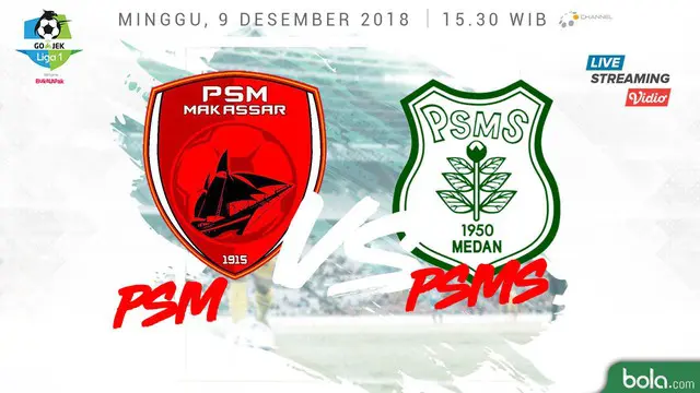 PSM Makassar unggul 2-0 atas PSMS Medan meski laga belum genap 20 menit.