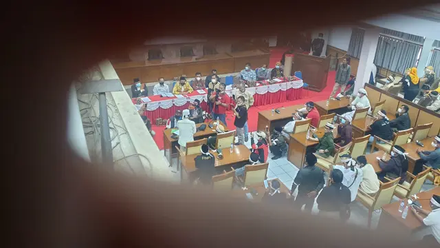 Massa Almagari dalam aksi demo penolakan NII dan gerakan anti radikalisme dan Intoleransi di gedung DPRD Garut beberapa waktu lalu.