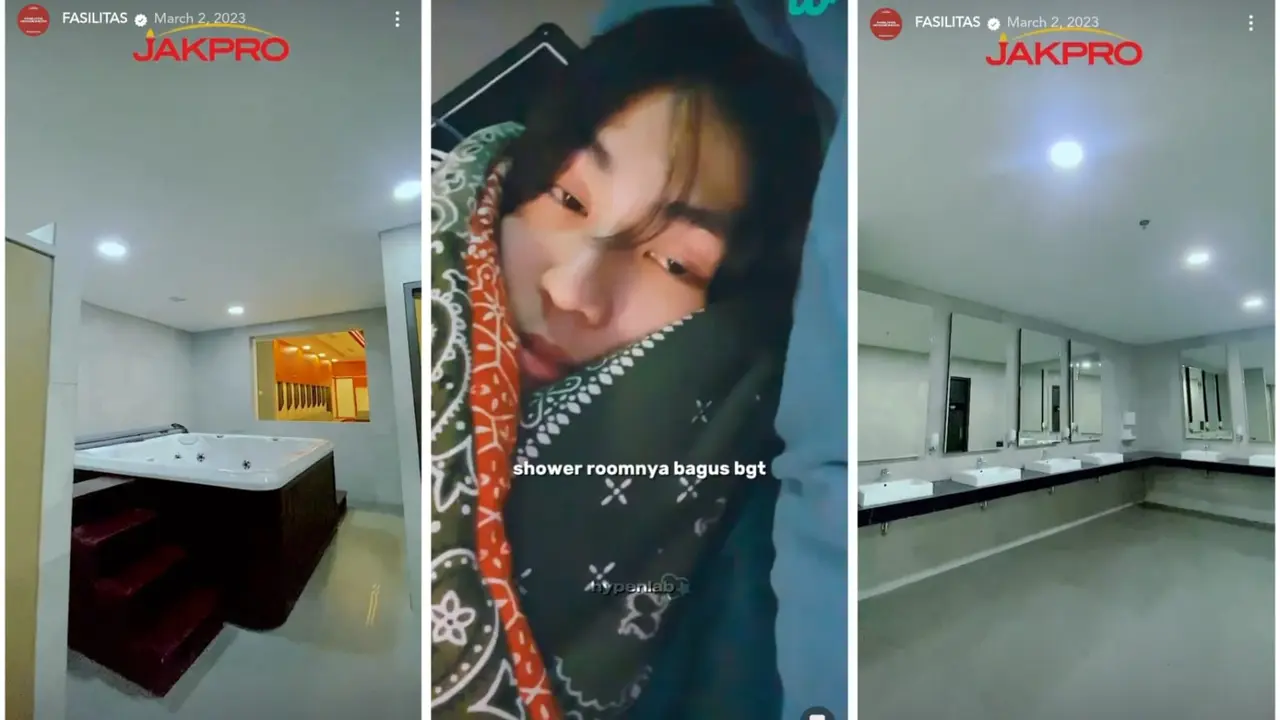 Jungwon ENHYPEN Memuji Kamar Mandi JIS (Jakarta International Stadium) yang Jadi Venue GDA 2024, Bagus Banget! (Tangkapan Layar TikTok Hypenlab dan instagram.com/jakintstadium)