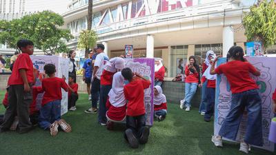 Kreativitas Anak Semarakkan Kegiatan Mewarnai Kemasan Susu
