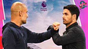 Ilustrasi - Pep Guardiola Vs Mikel Arteta (Bola.com/Adreanus Titus)