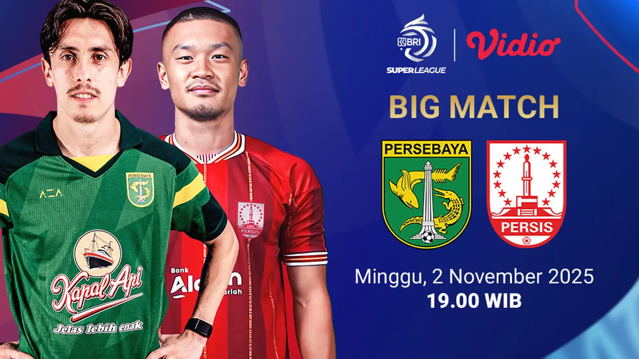 Saksikan Persebaya vs Persis Solo eksklusif di Vidio. (dok. vidio.com)