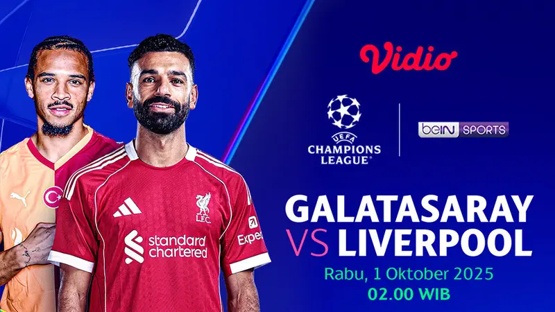 Live streaming UCL Galatasaray vs Liverpool eksklusif di Vidio. (dok. vidio.com)