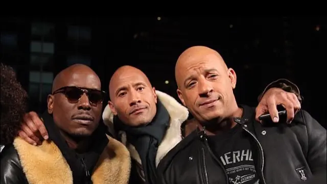 Tyrese Gibson, Dwayne Johnson, Vin Diesel