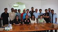 Ketua Umum PSI Kaesang Pangarep hadir di acara halal bihalal RJ2 di Kemang, Jaksel.