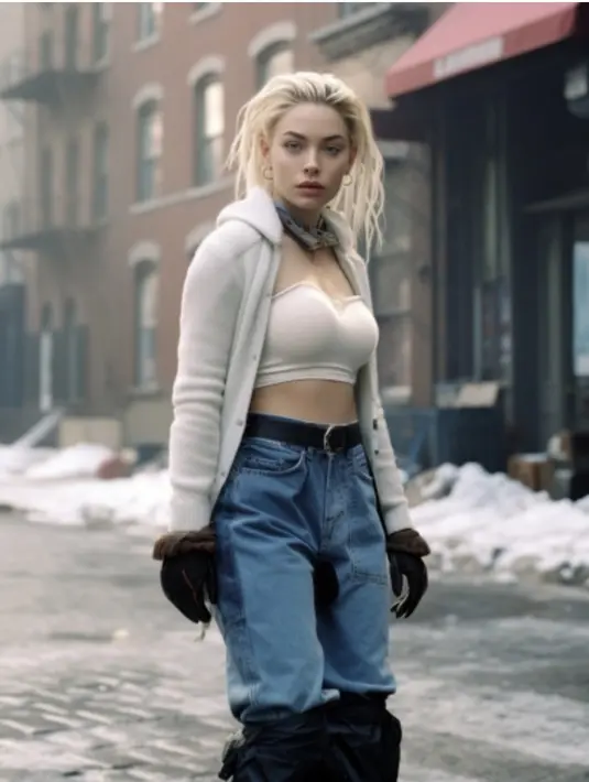 Elsa terlihat begitu berbeda. Kali ini tampilannya terlihat rebel dan lebih berani, berbeda dari karakter aslinya. [Foto:twitter.com/EmreAkcol]