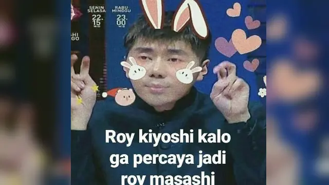 Plesetan receh meme Roy Kiyoshi.