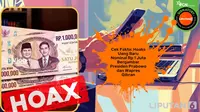 Cek Fakta: Hoaks Uang Baru Nominal Rp 1 Juta Bergambar Presiden Prabowo dan Wapres Gibran