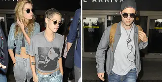 Kristen Stewart dan Stella Maxwell tertangkap kencan dan bermesraan usai gosip yang mengatakan Kristen balikan dengan Robert Pattinson. (X17)