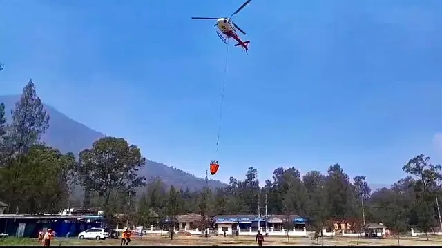 Karhutla Kawah Ijen Mulai Mereda, Tim Gabungan Lakukan Mopping Up