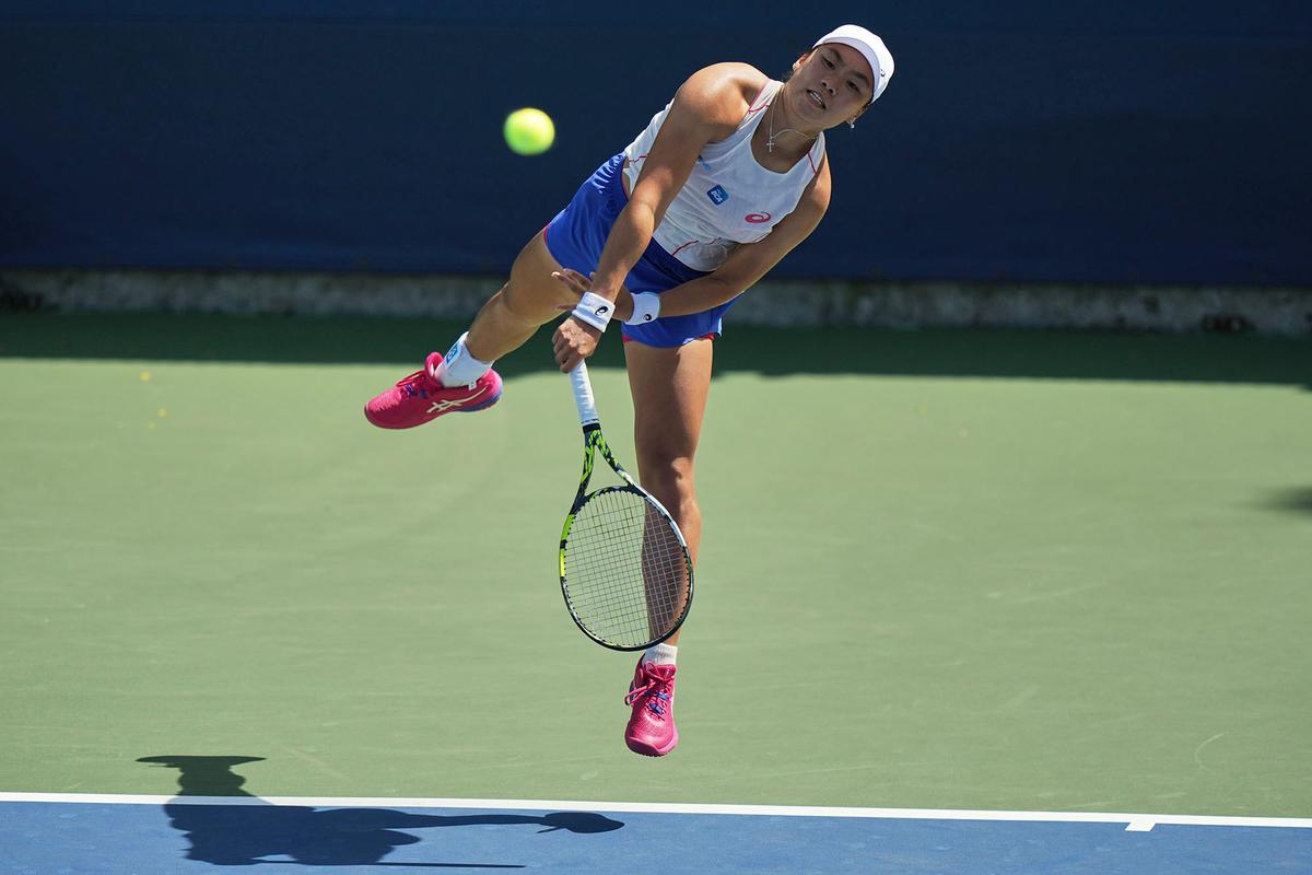 FOTO: Petenis Indonesia Janice Tjen Ukir Sejarah, Lolos ke Babak Kedua US Open 2025