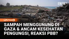 Tumpukan sampah besar terlihat di berbagai wilayah Jalur Gaza di tengah keterbatasan sumber daya untuk membersihkannya.