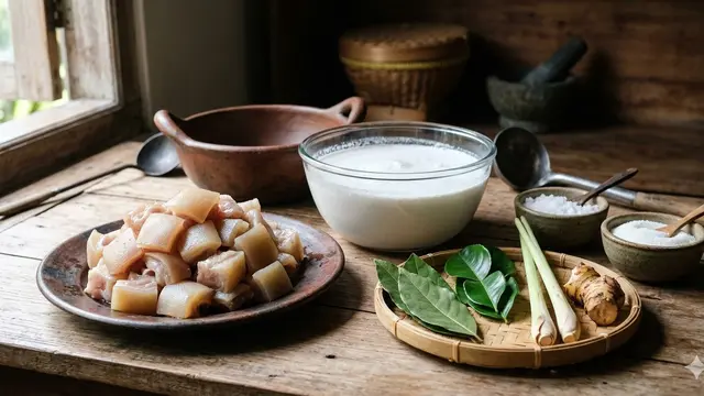 Gulai tunjang padang (Foto: Gemini AI)