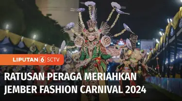 Parade kostum jalanan, Jember Fashion Carnival, JFC kembali digelar dengan ratusan peraga yang turut menyemarakkan. Bukan urusan mode dan busana semata, namun turut mengusung pesan pelestarian budaya hingga isu lingkungan.