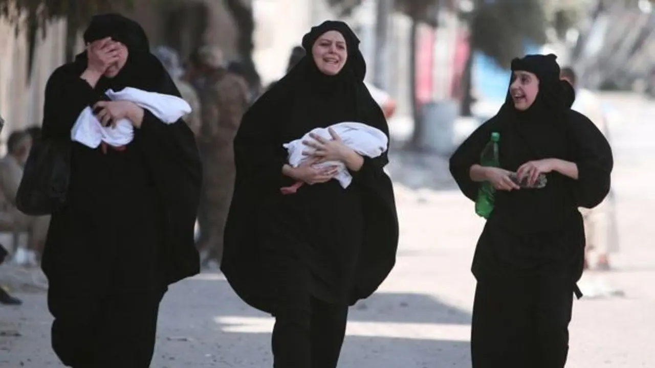 Warga Manbij, Suriah terbebas dari ISIS. (Reuters)