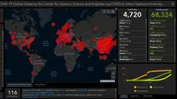 Peta persebaran Virus Corona COVID-19. (gisanddata.maps.arcgis.com)