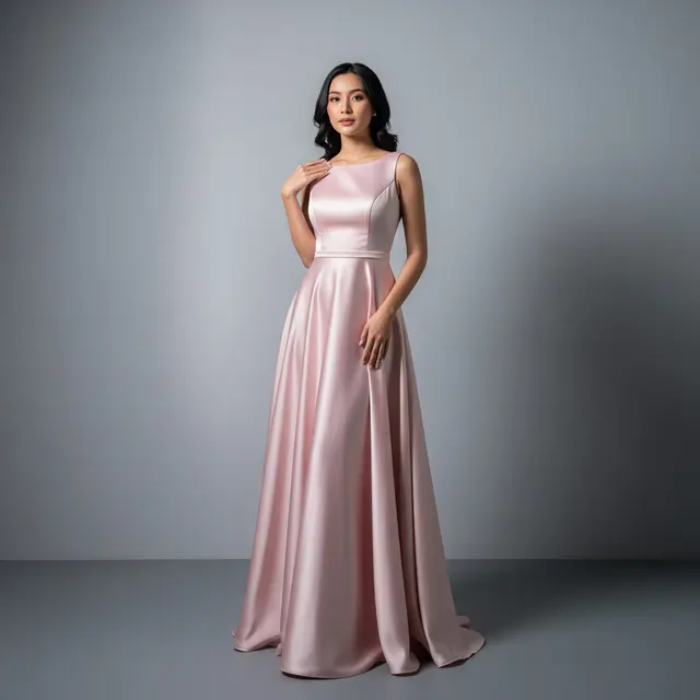 Model Baju Bridesmaid Bahan Satin