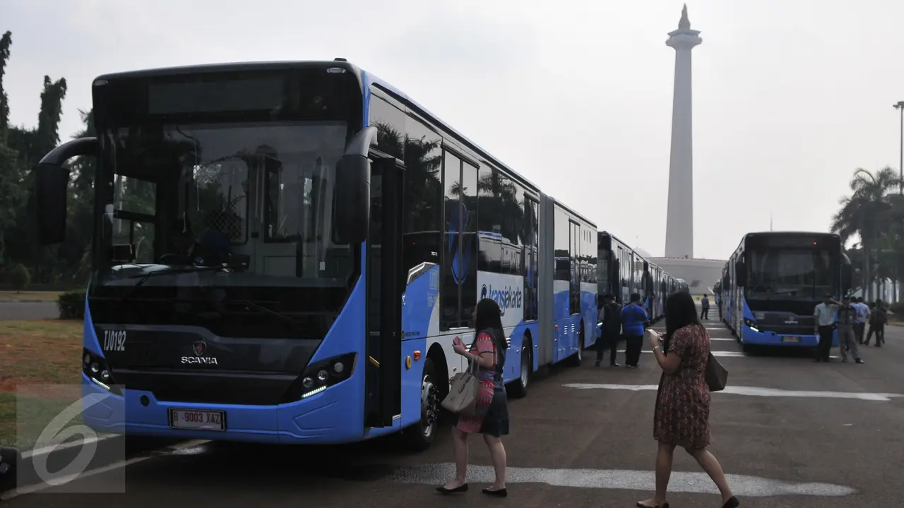 Ultah DKI, 20 Bus Transjakarta Scania Diluncurkan
