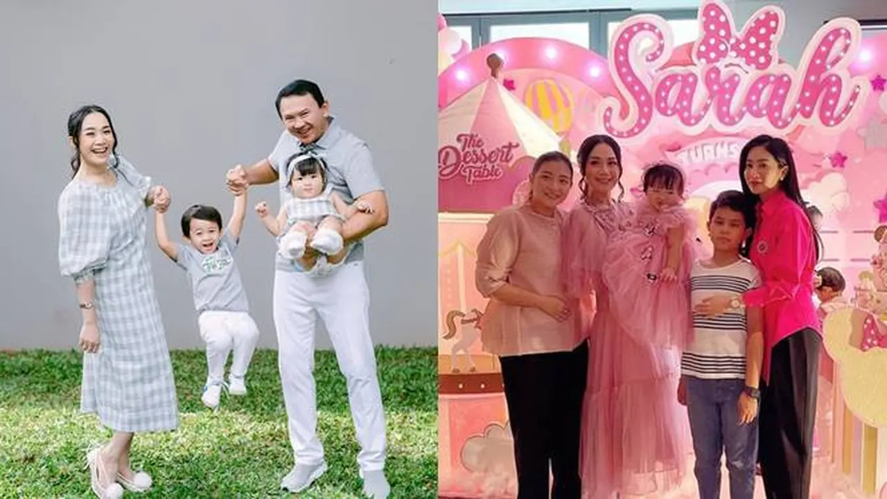 7 Potret Ulang Tahun Perdana Putrih Ahok, Rayakan dengan Tema Serba Pink
