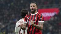 Aksi Kyle Walker bersama AC Milan musim 2024/2025 (c) AP Photo/Antonio Calanni