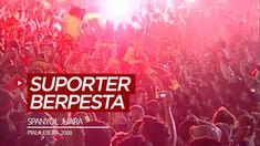 Berita video flashback momen suporter berpesta setelah Spanyol mengalahkan Jerman pada partai final dan menjadi juara Piala Eropa 2008, pada hari ini (29 Juni) 12 tahun silam.