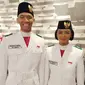 Rayhan Alfaro Ferdinand Siregar dan Rachel Emmanuel Miranda Putong Pasangan Paskibraka Nasional 2019 dari DKI Jakarta. (Foto: Istimewa)